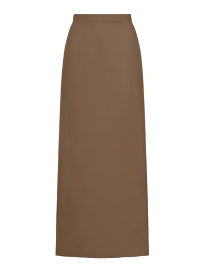 Max Mara Pure Dorina Cashmere Skirt In Gray