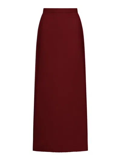 Max Mara Pure Dorina Cashmere Skirt In Red