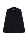 Max Mara Pure Double-breasted Blazer In Blue