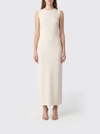 Max Mara Pure Dress Woman In Neutral
