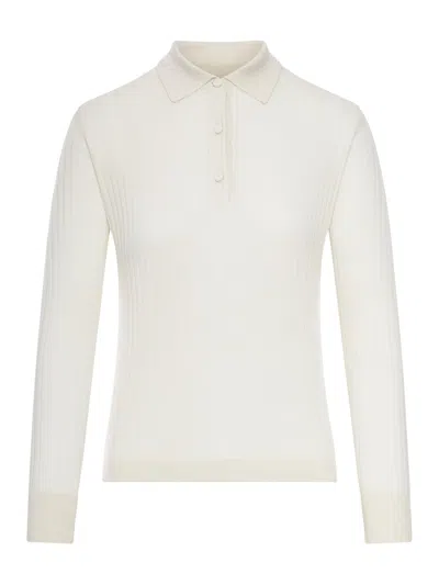 Max Mara Pure Gitano Cashmere Pullover In White