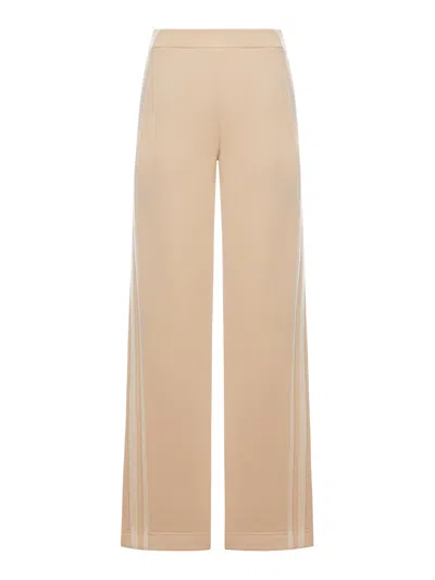 Max Mara Pure Ifrem Cotton Jersey Pants In Neutral
