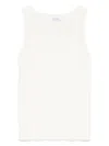 Max Mara Pure Knitted Tank Top In Beige