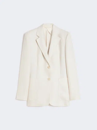Max Mara Long-sleeved Suit Jacket In Neutral