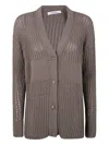 Max Mara Pure March Cotton Cardigan By Max Mara In Gray