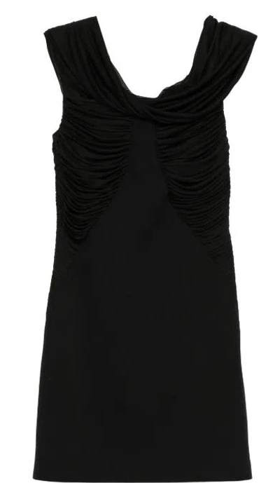 Max Mara Pure Viscose Polyamide Elastane Dress In Black