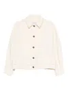 Max Mara Pure Nectar Denim Jacket In White