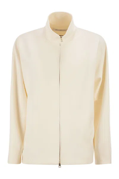 Max Mara Pure Mxppala Jacket In Scuba Jersey In Neutral