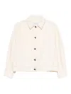 Max Mara Pure Nectar Denim Jacket In White