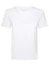 Max Mara Pure Nerina Cotton T-shirt In Bianco