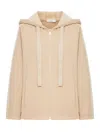 Max Mara Pure Omelia Zip-up Hoodie In Brown