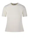 Max Mara Pure Max Mara Logo Wool T-shirt In White