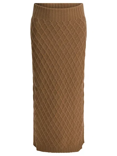 Max Mara Pure Skirts Brown