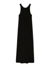 Max Mara Pure Sleeveless Jersey Dress In Black