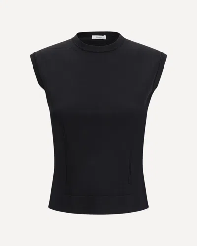 Max Mara Pure Sleeveless Top In Black