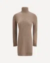 Max Mara Pure Stretch Cashmere Mini Dress In Nude