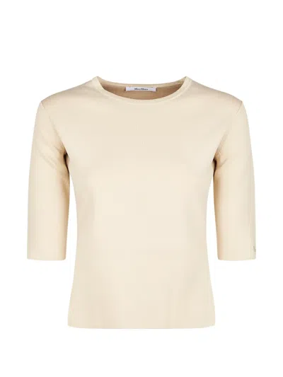 Max Mara Pure Stretch T-shirt In Neutral