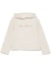 Max Mara Pure Max Mara Logo Cotton Hoodie In Beige