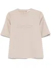 Max Mara Pure Max Mara Logo Wool T-shirt In Beige
