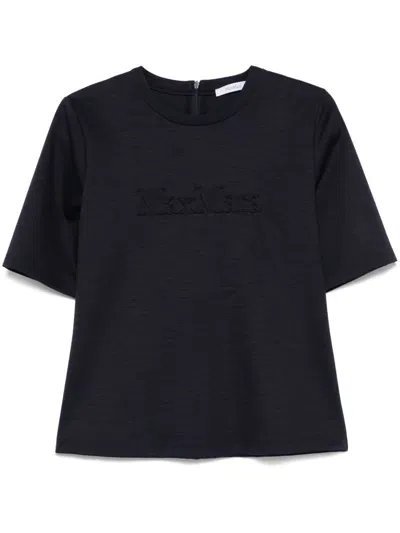 MAX MARA PURE MAX MARA LOGO WOOL T-SHIRT