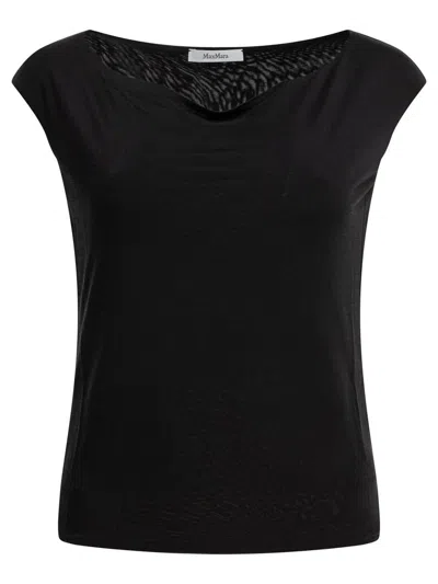Max Mara Pure Tops In Black