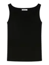 Max Mara Pure Viscose Crêpes Top In Black