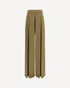 Max Mara Pure Viscose Technical Jersey Pants In Brown