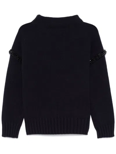 Max Mara Pure Wool Clothing Sweaters In Black