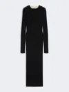 Max Mara Pure Wool Knit Dress In Black