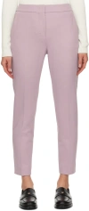Max Mara Purple Cropped Trousers In 032 Lilac