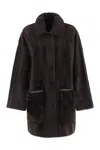 Max Mara Pyrenees - Reversible Shirt Jacket In Black