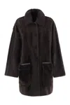 Max Mara Pyrenees - Reversible Shirt Jacket In Brown