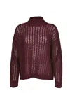 Max Mara "quaglia" Sweater In Burgundy