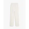 Max Mara Wide-leg Wool Casual Pants In Neutral