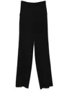 Max Mara Pants Tuxedo In Wool Uccio In Black