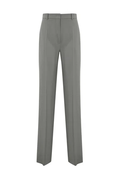 MAX MARA QUASAR TROUSERS IN WOOL CREPE SATIN