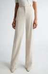 Max Mara Angola Sabbia Wide Leg Pants In Beige