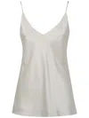 Max Mara Quassia Silk Top In White