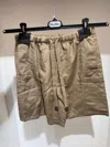 Max Mara "quebe" Shorts In Linen And Silk In Neutral