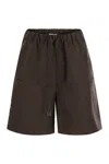 Max Mara Maxmara Women Quebec - Bermuda Shorts In Linen And Silk In Brown