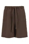 Max Mara Maxmara Women Quebec - Bermuda Shorts In Linen And Silk