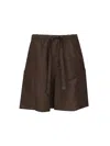 Max Mara Quebec Linen And Silk Shorts