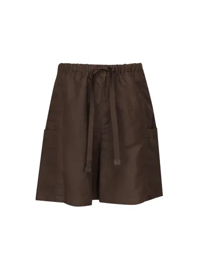 Max Mara Quebec Linen And Silk Shorts