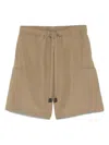 Max Mara Elastic Waist Shorts In Brown