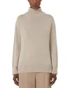 Max Mara Quercia Beige Cashmere Sweater In Neutral