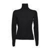 Max Mara Quick Cashmere Turtleneck In Black In Black