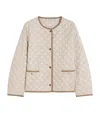 Max Mara Long-sleeve Buttoned Jacket In Neutral
