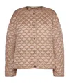 Max Mara Luci Quilted Puffer Jacket In Camel