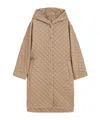 Max Mara Quilted Cotton Jacket In Brown