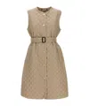 Max Mara Quilted Cotton Vest In Nude